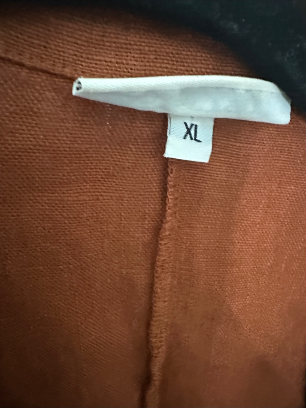 bryn Walker Rust Brown Linen-Blend Single-Button Blazer - Picture 2 of 3